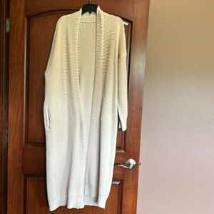 Long sweater cable knit